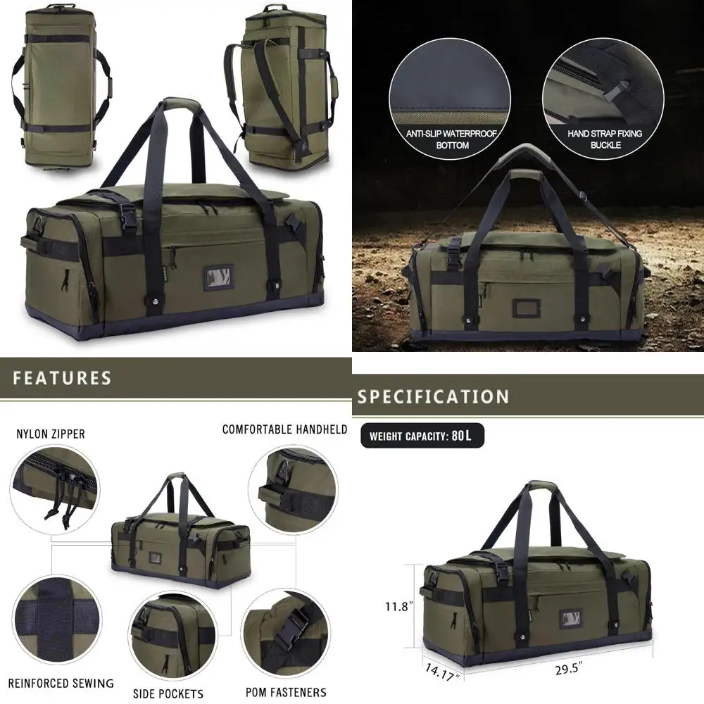 

Мужская и женская складная сверхпрочная тактическая парусиновая спортивная сумка для путешествий и дополнительного хранения