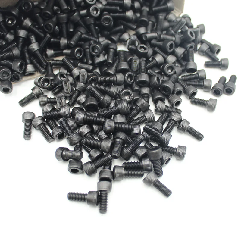 2500 bis 400 schwarzes Innensechskantschrauben-Set M2 M2,5 M3 M4 M5 M6 DIN912 12,9 Innensechskantmutter Stahl-Halbrundkopf-Innensechskantschrauben – Detail 4