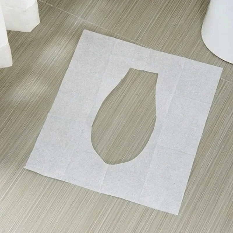 Hot Sell 100PCS Portable Disposable Paper Toilet Seat Cover Safety Travel Camping Bathroom Toilet Seat Cover