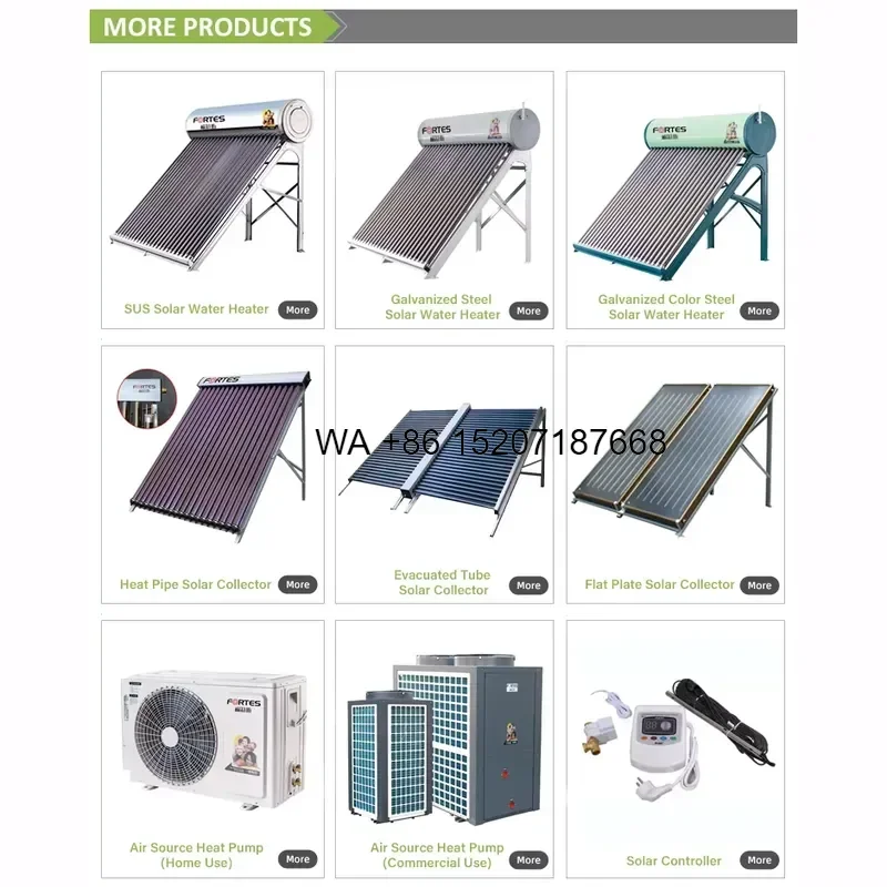 Wmwmnu for Fortes 100L 150L 200L 240L 300L Low Pressure Solar Water Heater System Hot Water Tank