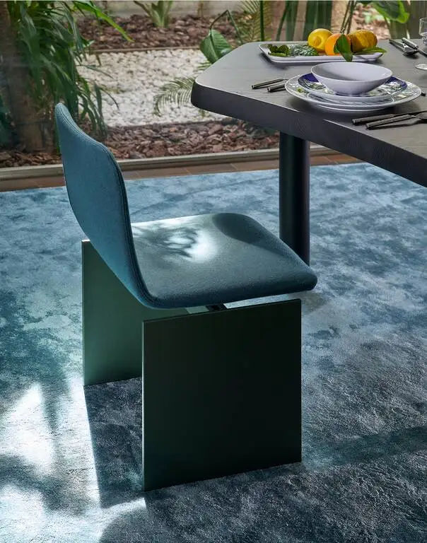 Moderner Neuer Italienischer Minimalisti Scher Designer-Stoff-Esszimmers Tuhl Modo Moderne H-Form Hotel Esszimmers Tuhl