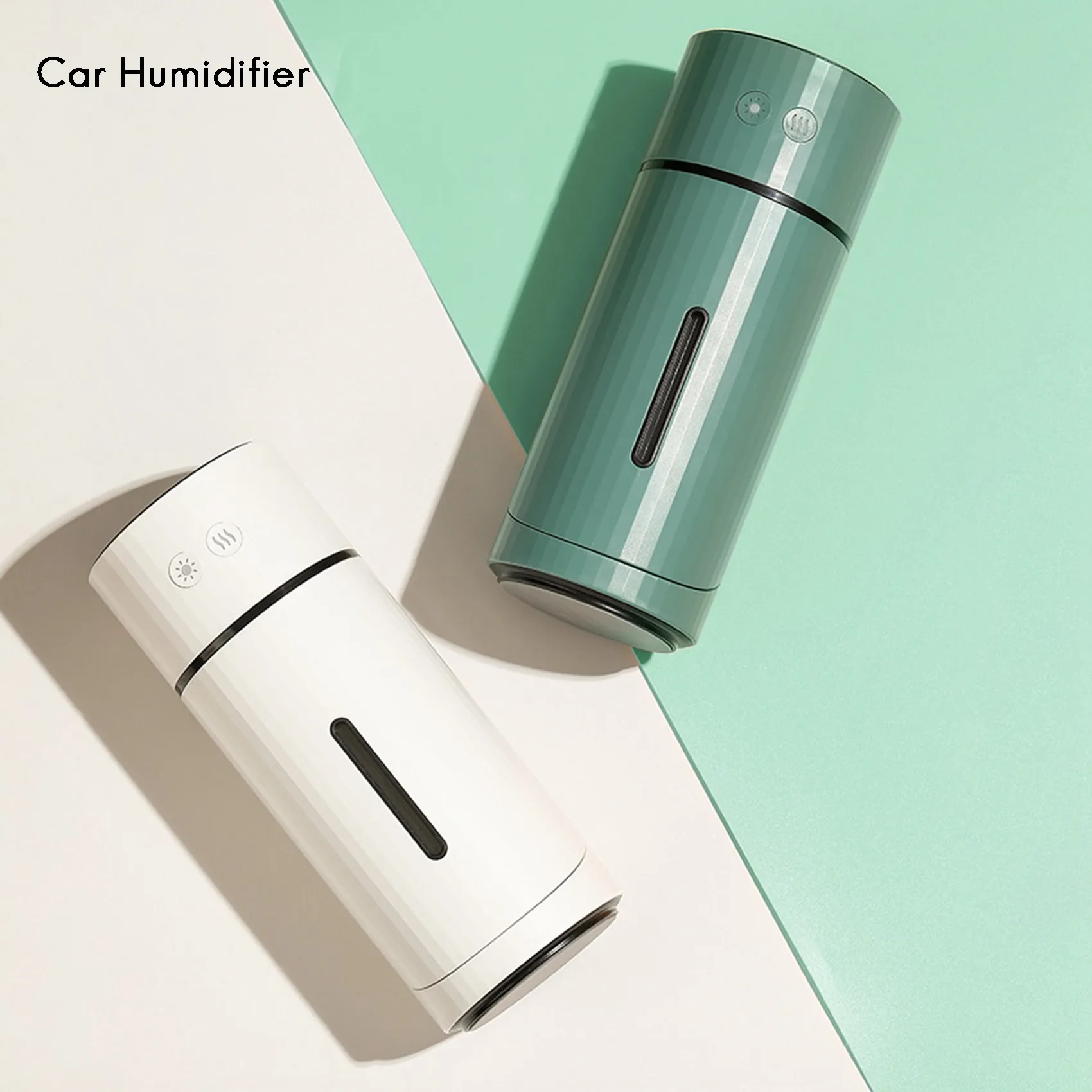 USB Electric Humidifier Aroma Oil Diffuser Grain Air Humidifier USB Mini Mist LED Light for Car Home White