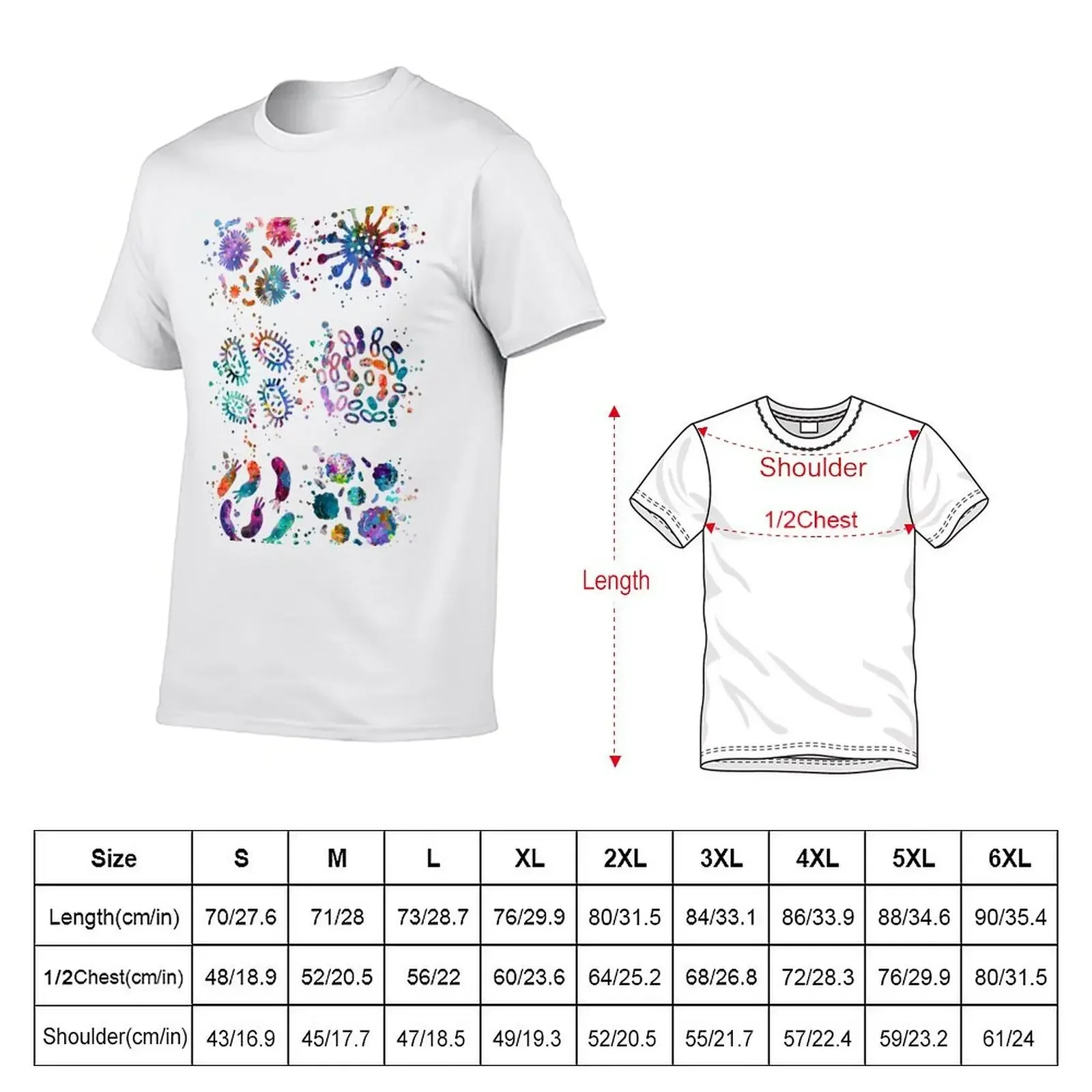 Different Kinds of Bacteria Collection T-Shirt shirts graphic plus size tops summer top anime figures mens white t shirts