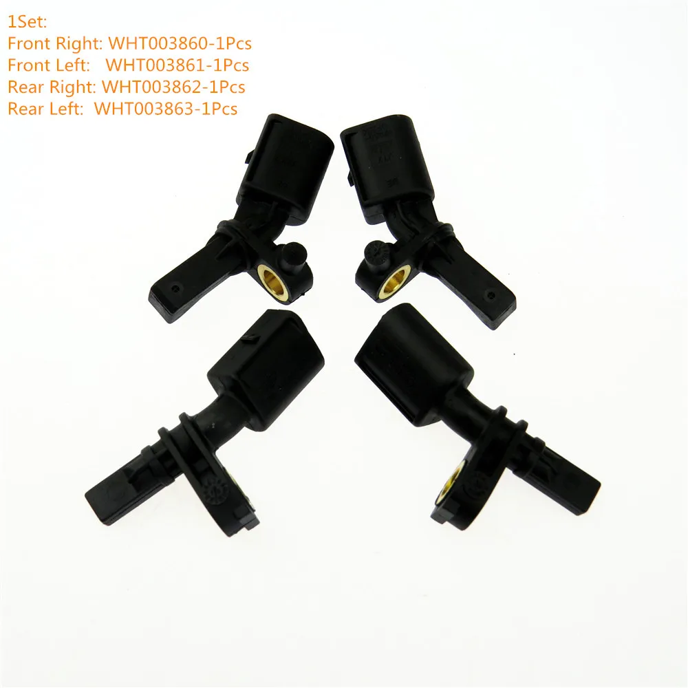 SCJYRXS 1Set WHT003860 WHT003861 WHT003862 WHT003863 sensore di velocità ABS adatto Audi A1 A3 Q2 TT per sedile VW Golf Passat B8 Tiguan