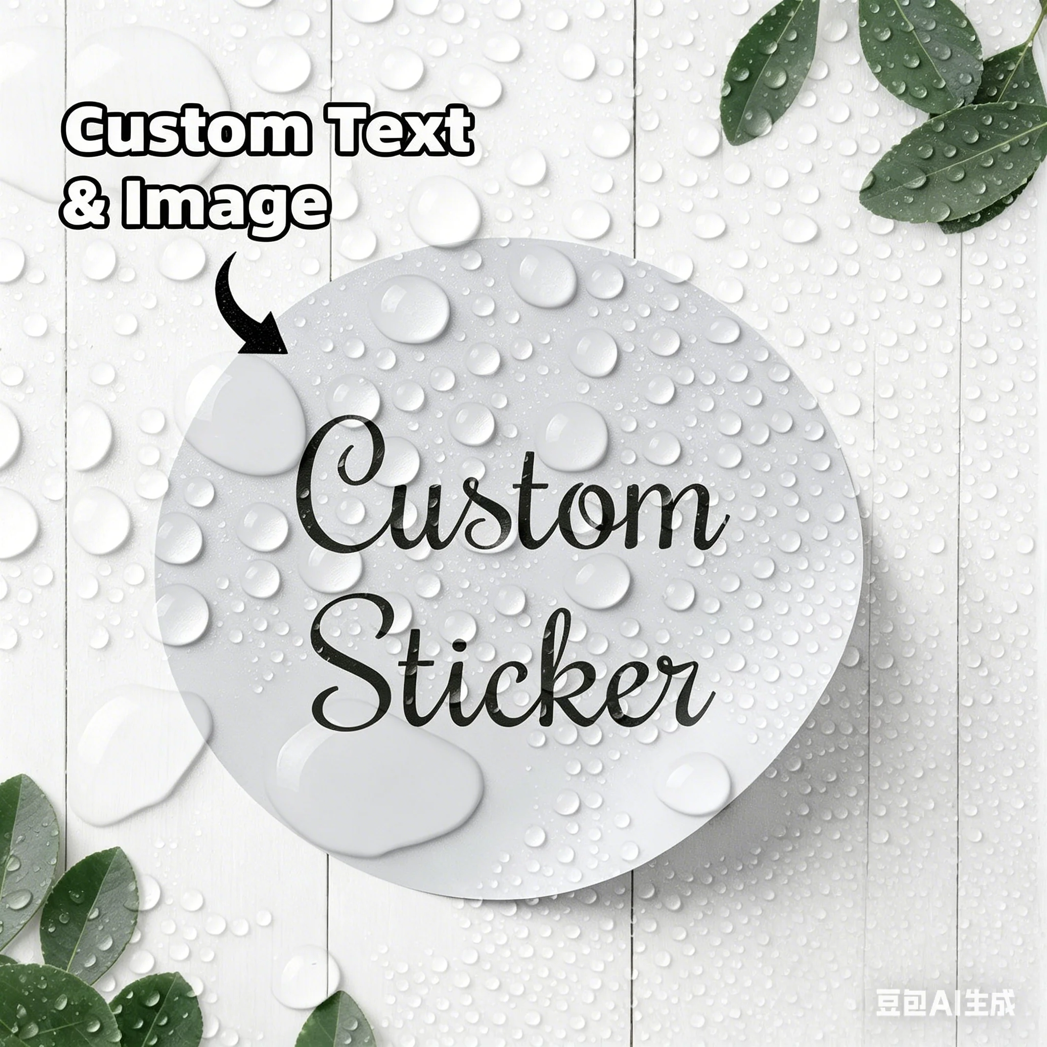 Custom Personalized Waterproof Stickers, Round - Customizable Text, Logo, or Image, for Packaging, Envelope Seals, and Business view 4
