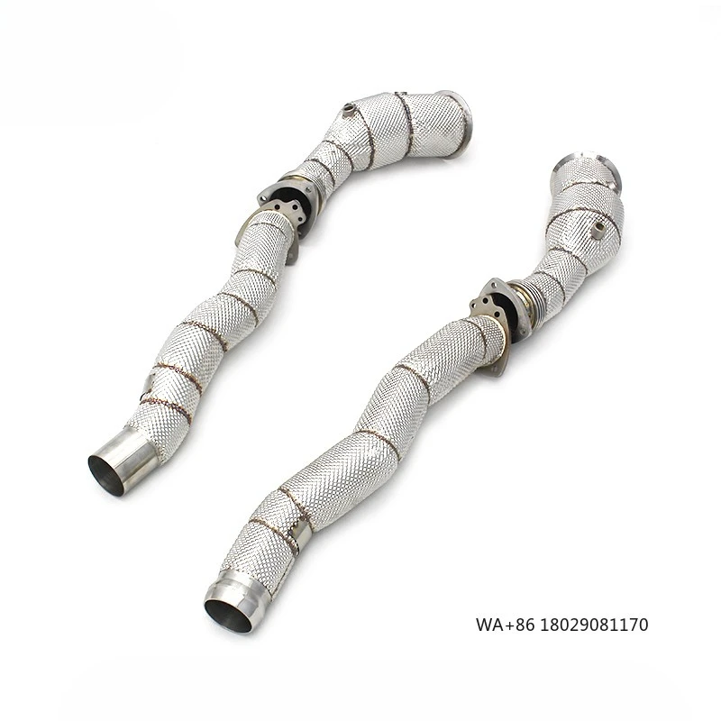 

Exhaust Downpipe Pipes for DB11/DBS Vantage V12 5.2T 2017-2024 Stainless Steel Catted Downpipe With Catalyst