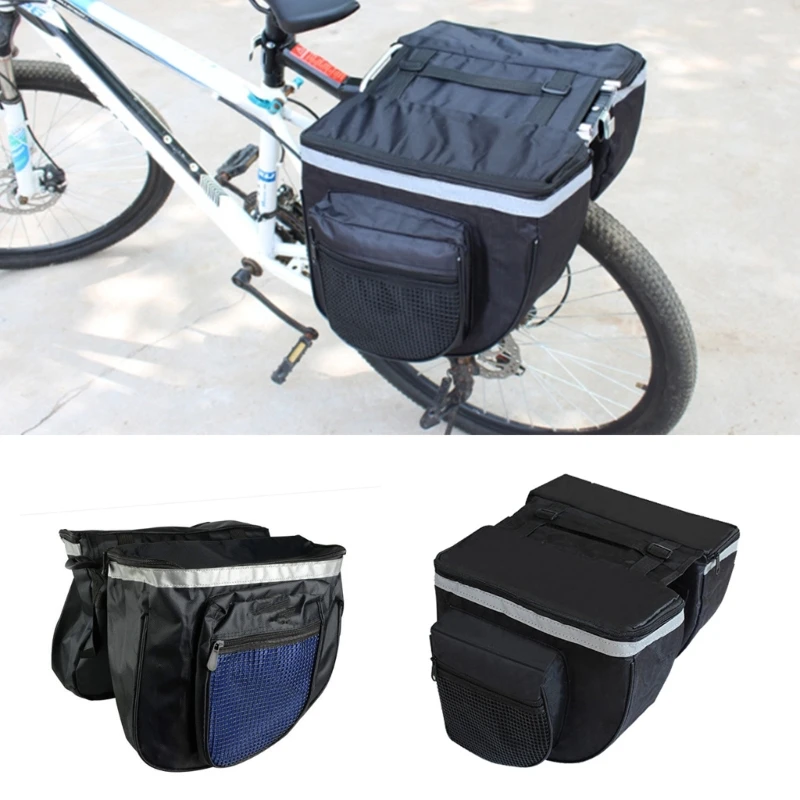 Bicycles Double Panniers Bag Water Resistant Bike Rear Rack Bag Luggage Carriers Bike Rack Tail Bag Cycling Accessories