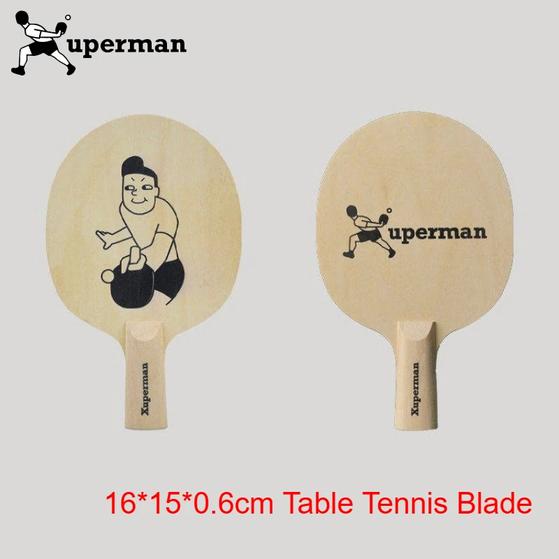 

Xu Xin Superman 16*15*0.6cm Table Tennis Blade 1-Ply Wood Single PingPong Paddle Art Cmmemorative Base Plate Table Tennis Racket