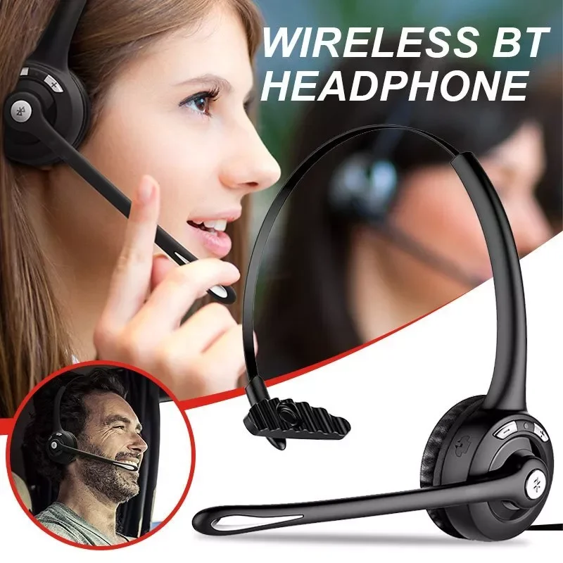 

Noise Cancelling Wireless Bluetooth Headsets Over the Head Headphones with Mic
