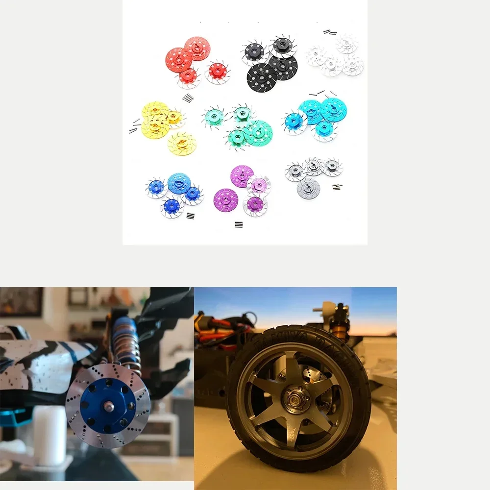 

4PCS Metal Brake Disc Wheel Rim Box Metal Hex Adapter 12Mm For 1/10 Sakura D4 On-Road Racing RC Car Parts