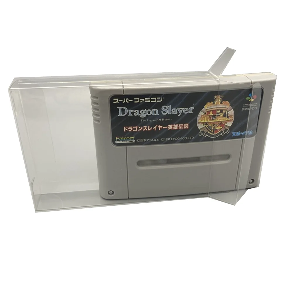 Collection Display Box For SFC/Nintendo Super Famicom Game Storage Transparent Boxes TEP Shell Clear Collect Case