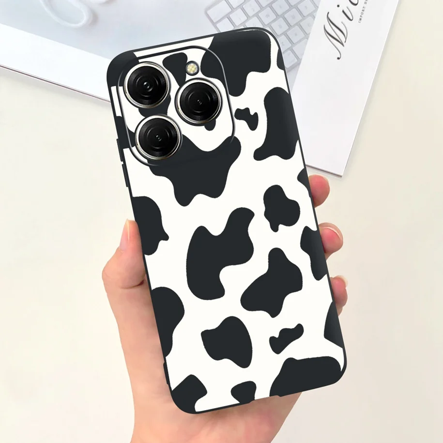For Tecno Spark 20 Case Spark 20C Cover Fashion Flower Love Heart Shockproof Silicone Bumper For Tecno Spark 20 Pro Spark20 Case