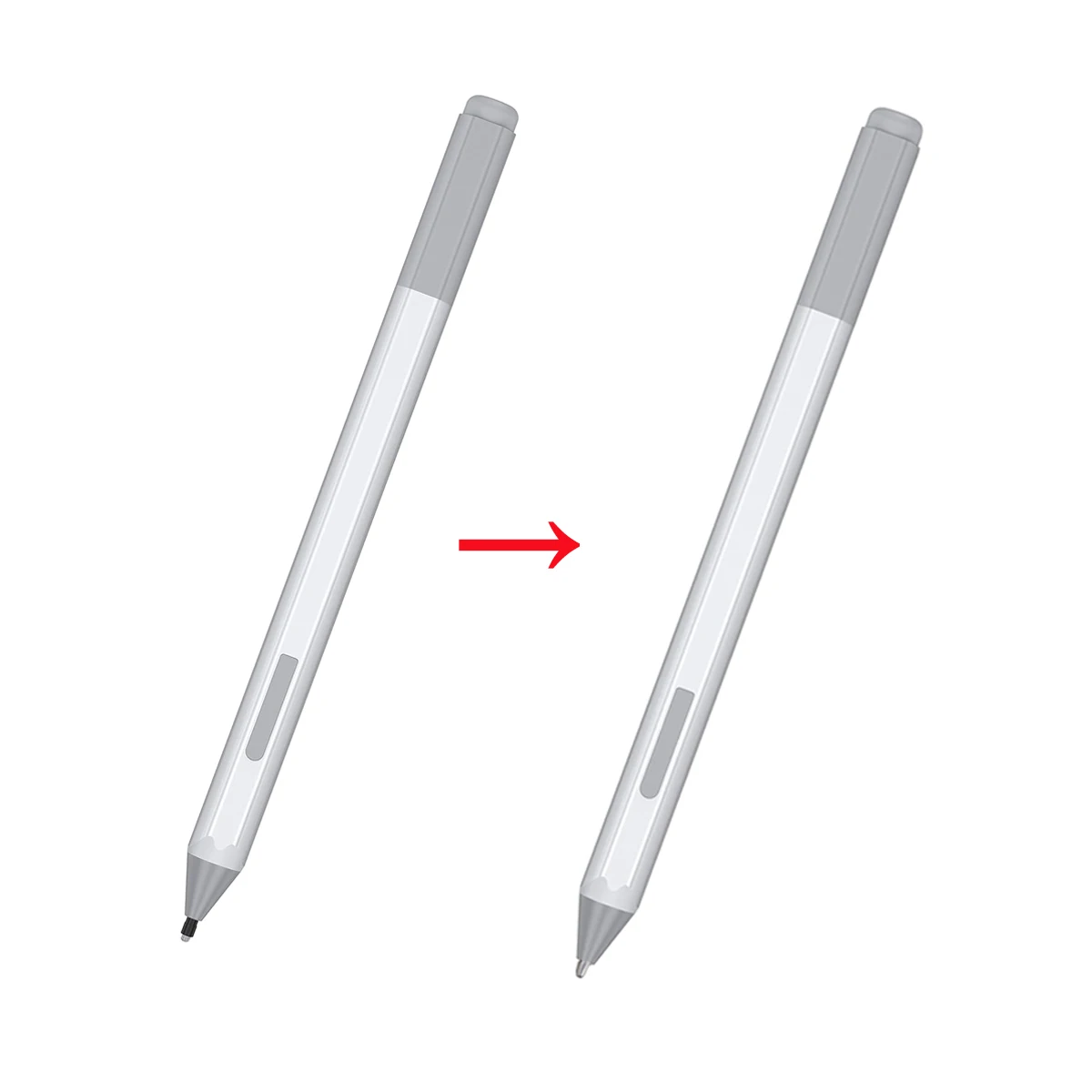 2 puntas de bolígrafo de Metal y puntas de bolígrafo HB para Microsoft Surface Pro 7 6 5 4 (modelo de lápiz óptico 1776/1770) para lápiz óptico para portátil Surface