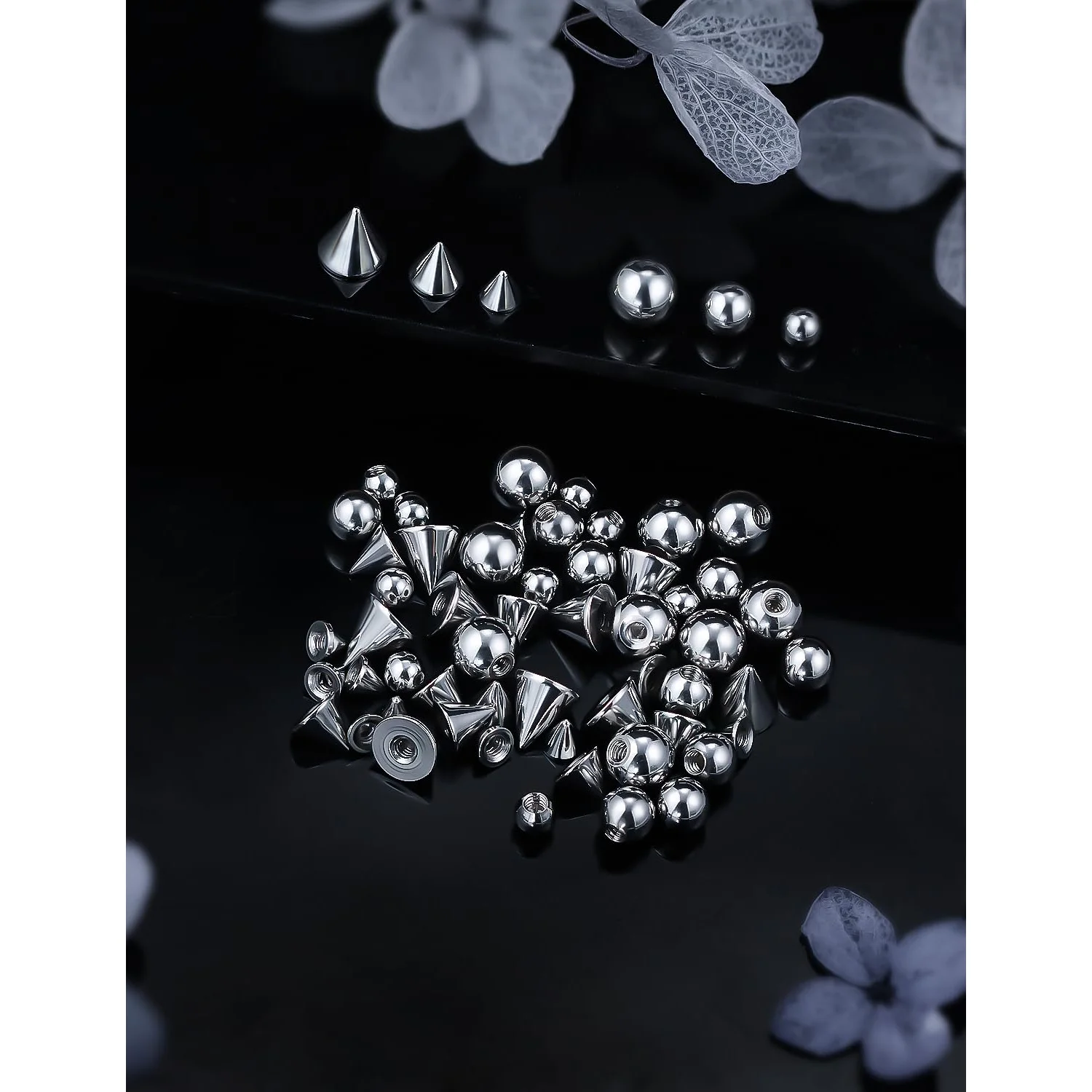 16/14g Replacement Piercing Changing Balls/Cones/Parts for Septum Tongue Bridge Eyebrow Lip Body Jewellery Accessories