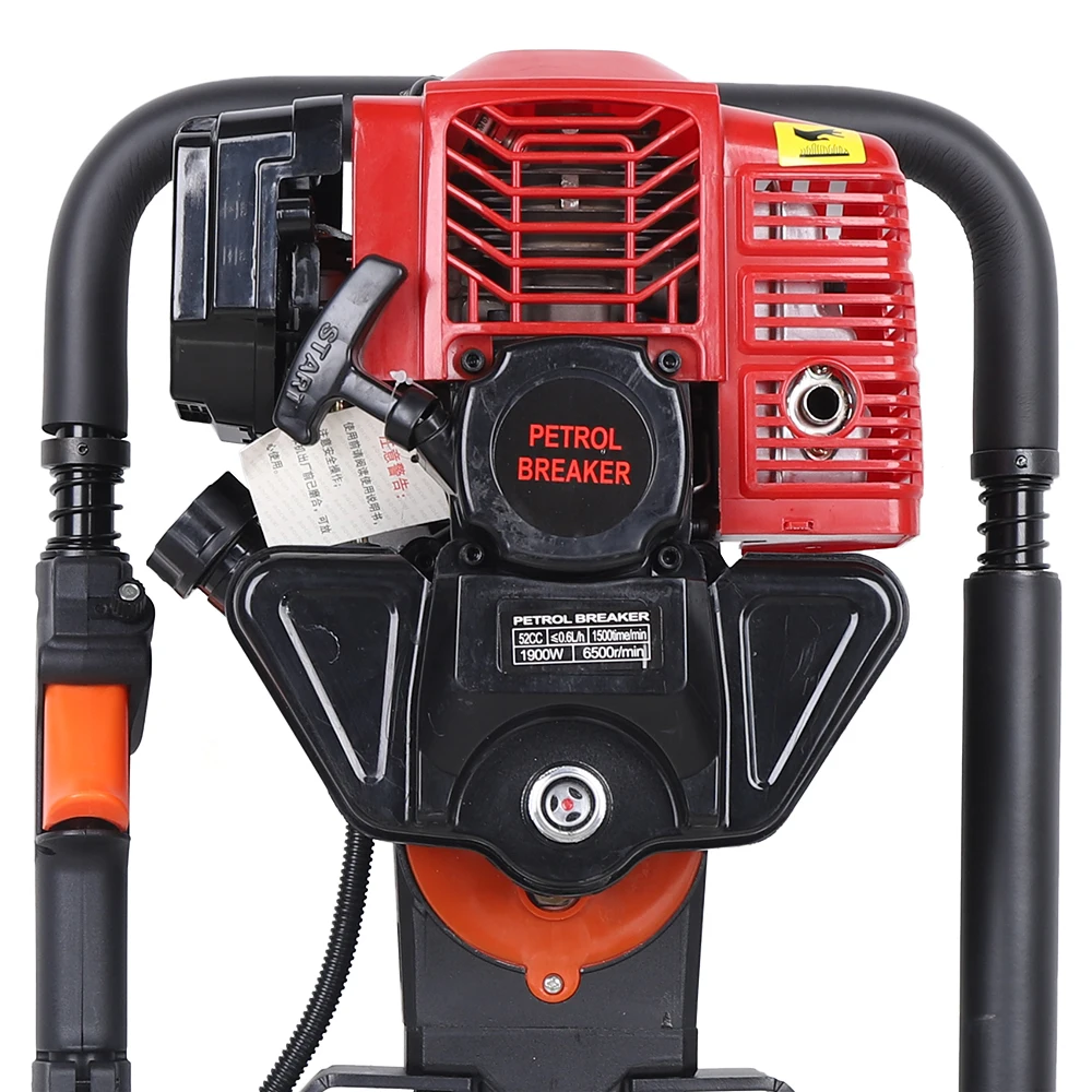 Marteau de Pilote en T pour Empilage, Tranchage, Rupture de Roche, 1900W, 52cc