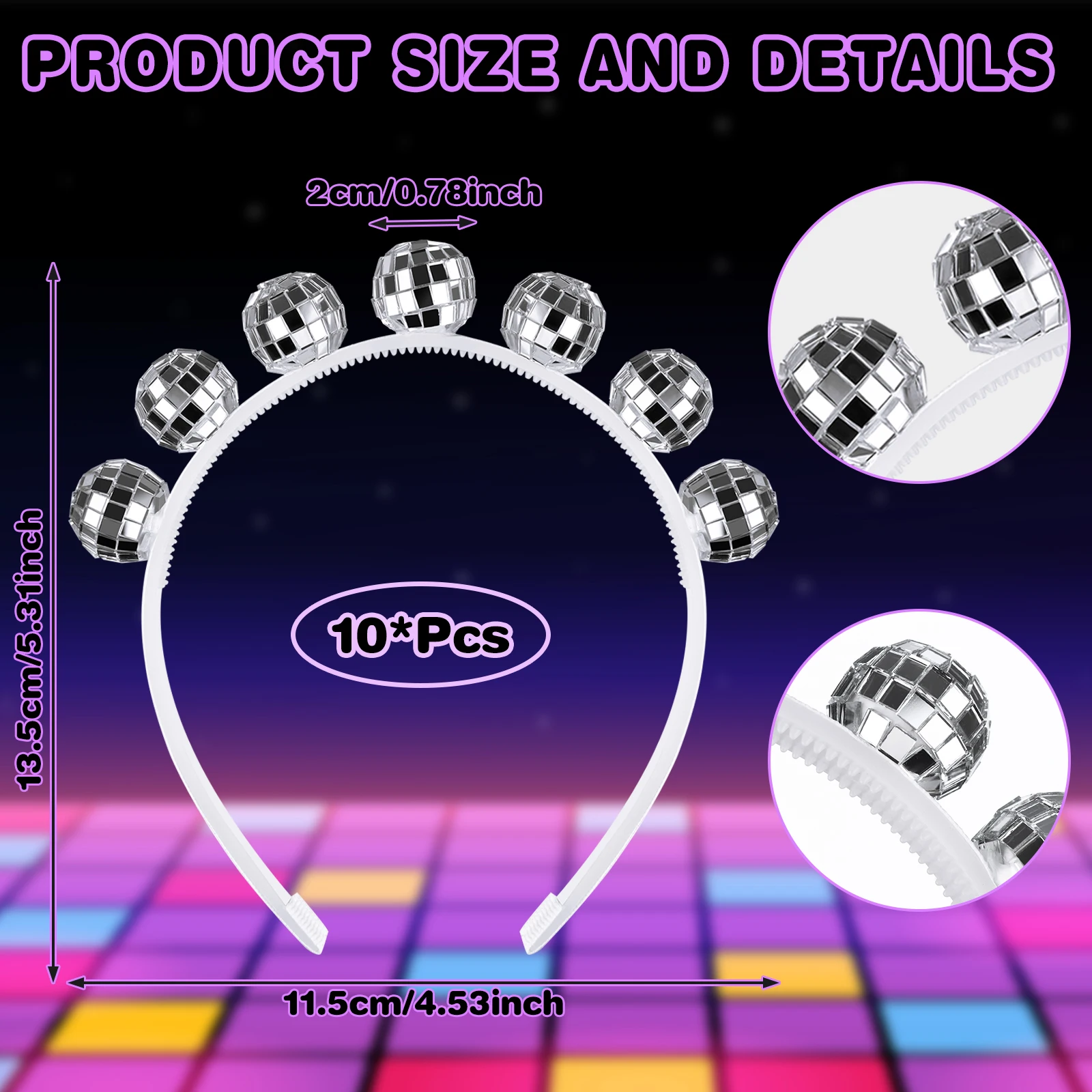 Yeni 10 Adet Disko Topu Kafa B - Disco Ball Mirror incelemesi ve fiyatı