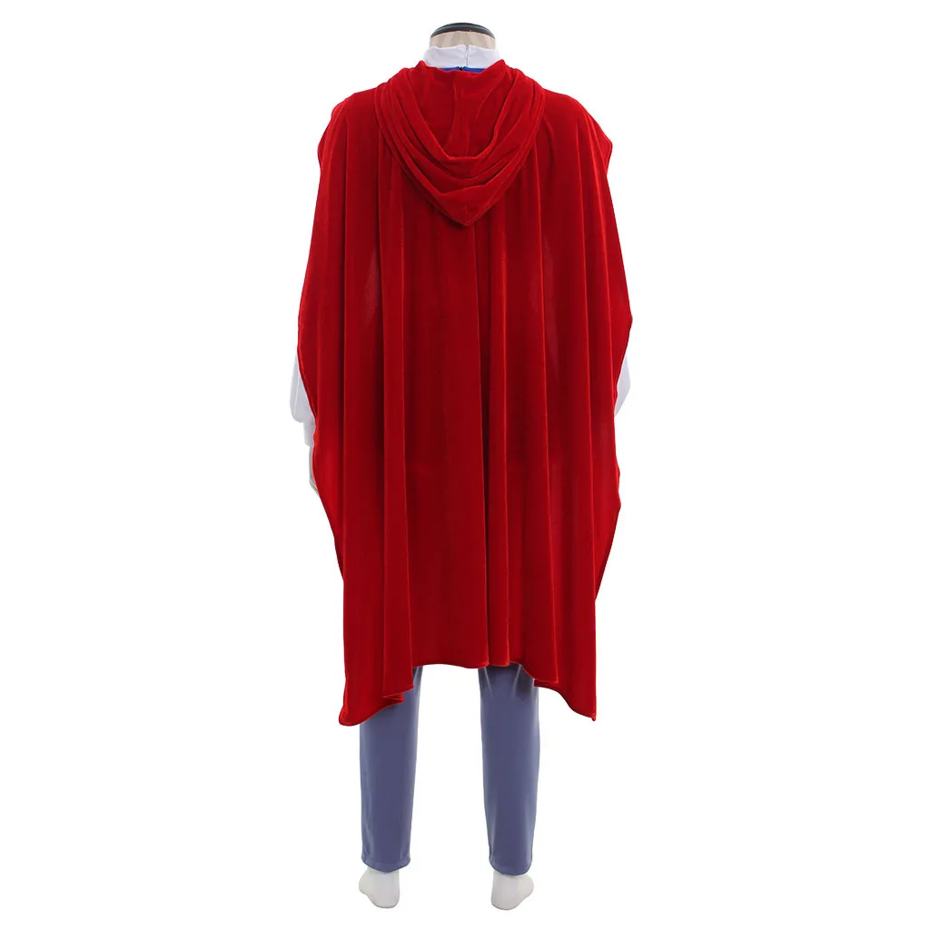 فلوريان أزياء تنكرية للرجال البالغين الساحرة الأمير لعب الأدوار السراويل العليا سترة حزام الرأس مجموعة كاملة بدلة كرنفال الهالوين