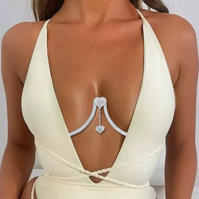 New Super Hot Erotic Body Chain Set Niche Sexy Breast Chain Set