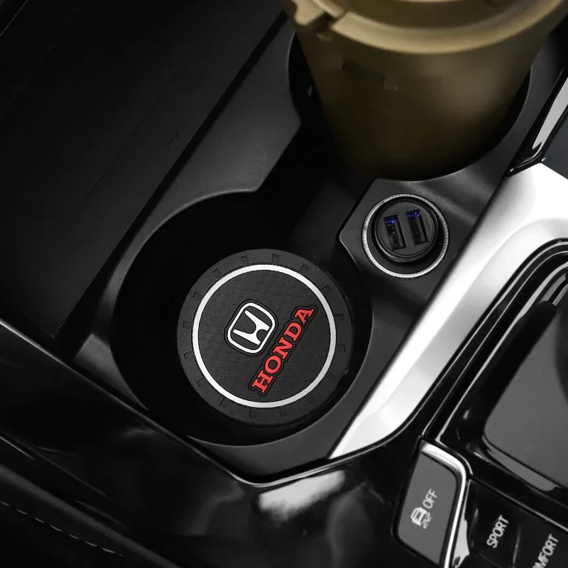 2 قطعة قاعدة أكواب السيارة البلاستيكية سيارات كأس الماء حصيرة مكافحة زلة وسادة اكسسوارات لهوندا سيفيك صالح الجاز أكورد الطيار CRV أوديسي جواز السفر #6