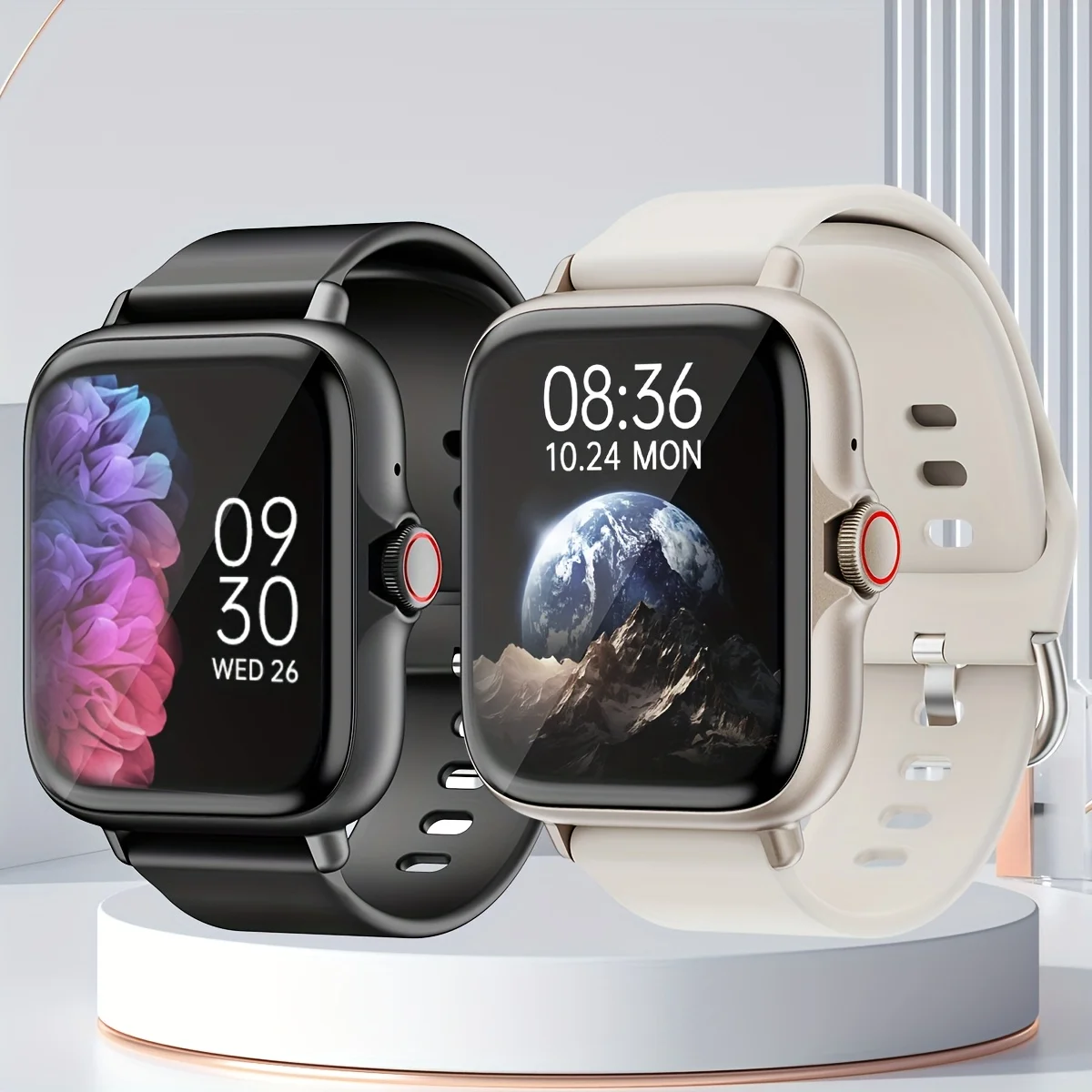 

New Smart Watch,HD Full Touch Screen Fitness Activity Tracker,Women/Men Sports Smart Watch, Wireless Call, Multi-Sport Modes,Heart Rate Monitoring,Pedometer, Information Alerts, for Android & IPhone Phones