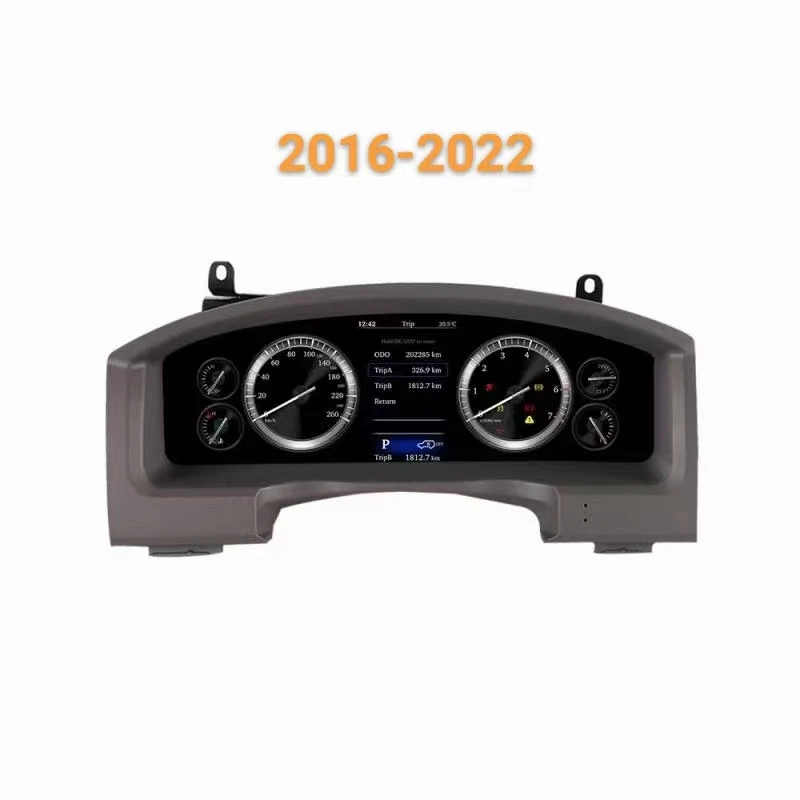 Android 9.0 Car LCD Meter instrument dashboard screen Car GPS Navigation For Toyota Land Crusier 2008-2015 Multimedia player view 5