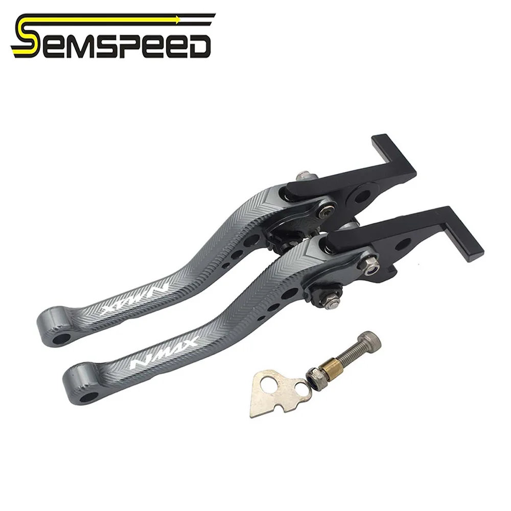 

SEMSPEED Newest NMAX CNC 3D Rhombus Short Parking Brake Clutch Levers For YAMAHA N-MAX155 N-MAX 150 NMAX125 2015-2020 2021 2022