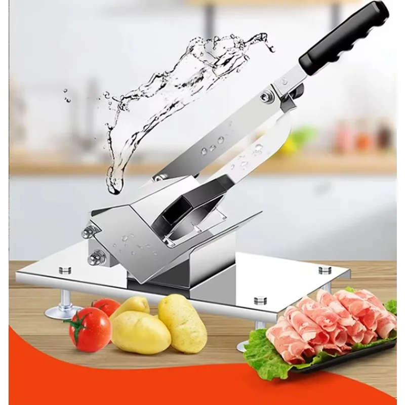 고기 슬라이서 양고기 슬라이서 수동 작동 고기 절단기 스테인리스 스틸 슬라이서 고기