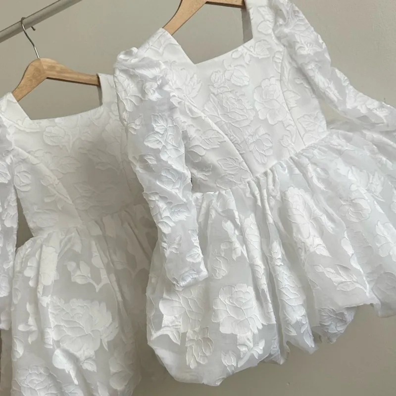 Baby Girl Princess Lace Tutu Dress Infant Toddler Child Long Sleeve Bow Vestido Xmas Wedding Birthday Party Baby Clothes 1-12Y - view 2