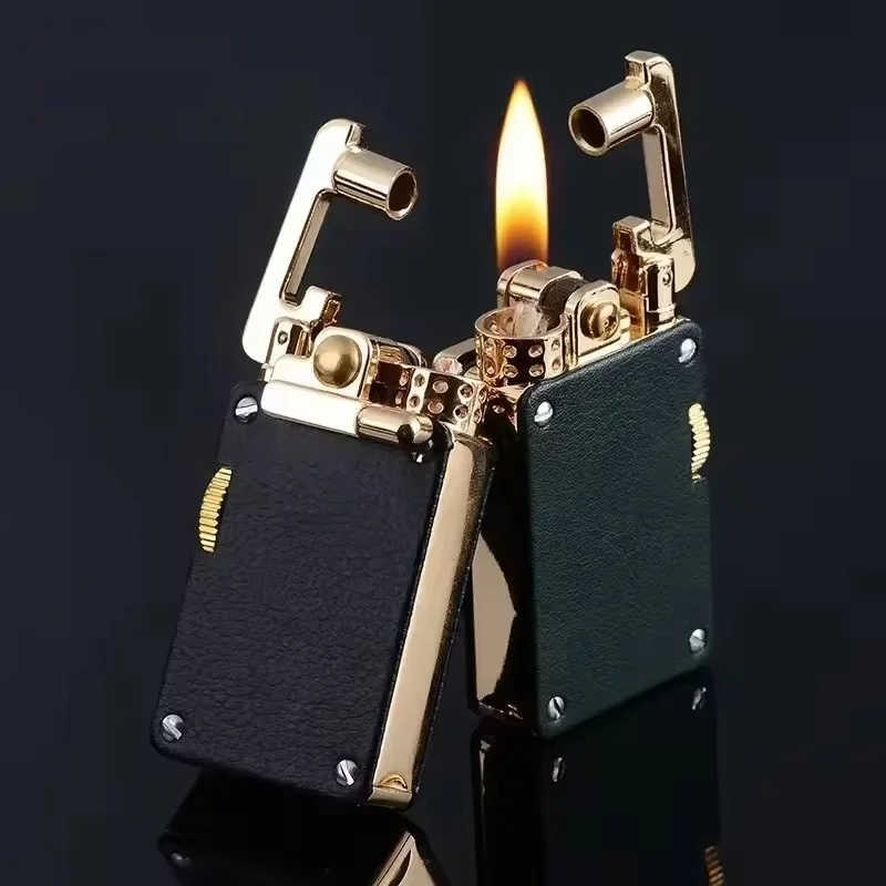 CHIEF Fuel Oil Lighter Light Luxury Rocker Ejection Ignition Mechanical Personalized Men's Business Gift Collectible