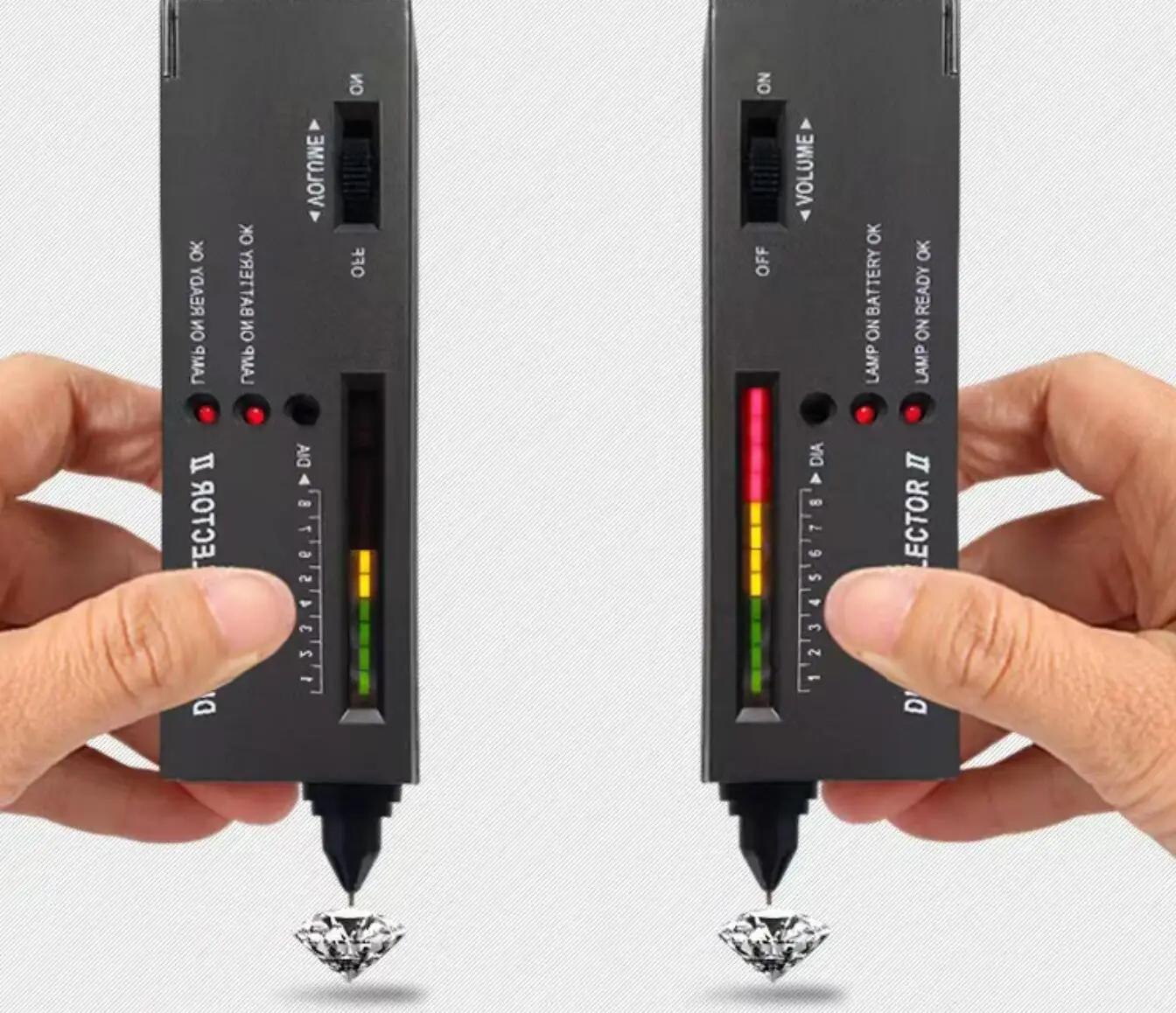 Professional Diamond Selector Gemstone Selector II Gems LED Indicator Diamond Tester Jewelry Testing Tool