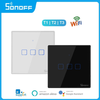 SONOFF T1 T2 T3 EU/UK WiFi Smart Wall Light Switch eWelink Smart Home interruptor TX Series 86 Type Switch For Alexa Google Home