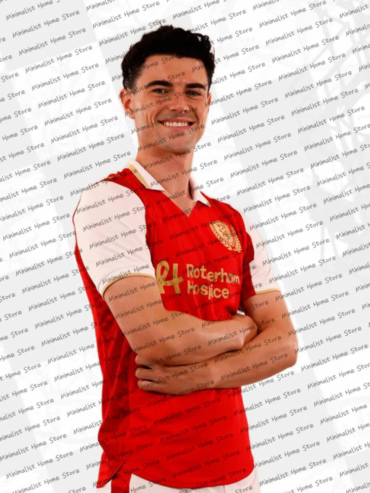 

Летние мужские футбольные майки, комплекты мотоциклетных рубашек Rotherham United Centennial, футбольные майки, командная форма