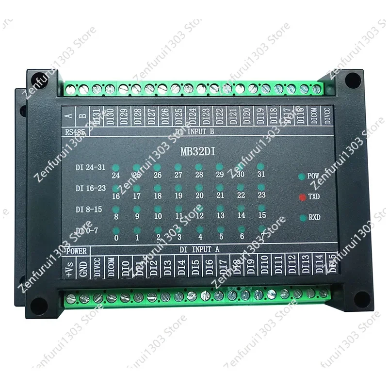 32-channel switch input acquisition module RS485 MODBUS RTU communication