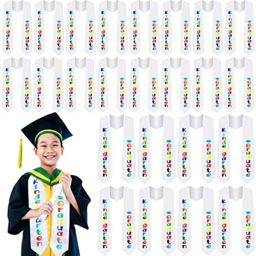 

Seematn 24 Pcs Graduation Stole 2026 Kindergarten Preschool Graduation Sash Bulk 49 Inch Unisex Graduate Gifts