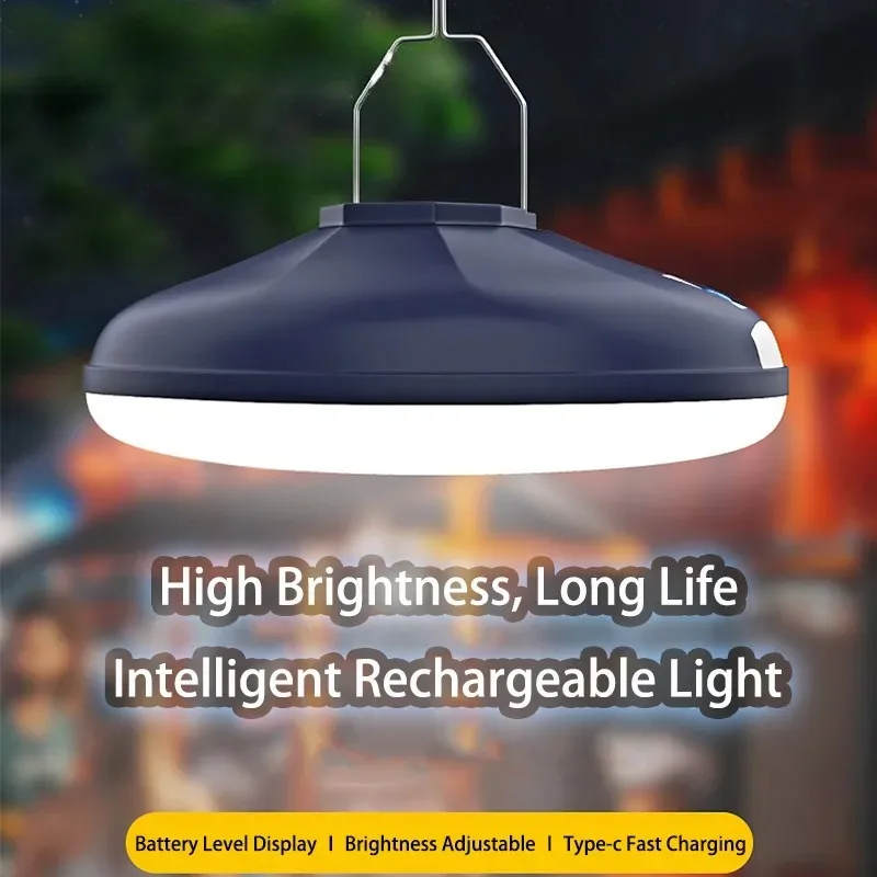 

Фонари для кемпинга, портативный светодиодный подвесной светильник для палатки, перезаряжаемый уличный аварийный светильник для рыбалки, НЛО, ночные лампы