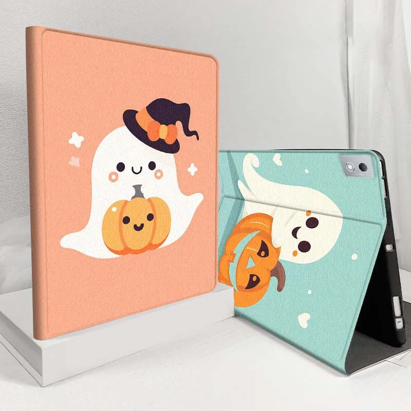 

Halloween Pumpkin Cartoon For Lenovo Pad Tab Legion Xiaoxin Y900 Y700 K10 M10 P11 3rd Pro GT Plus Gen Cover Tablet Case