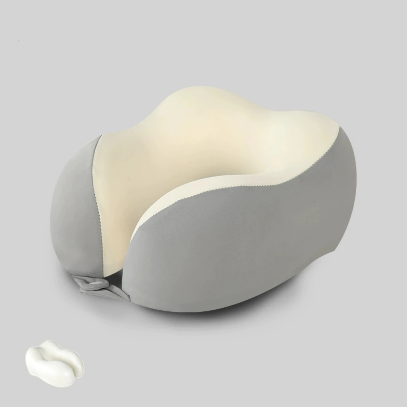 Inaepeak Memory Foam U-Shaped Neck Pillow Ergonomic 360° Cervical Support for Travel Airplane Train & Car Use