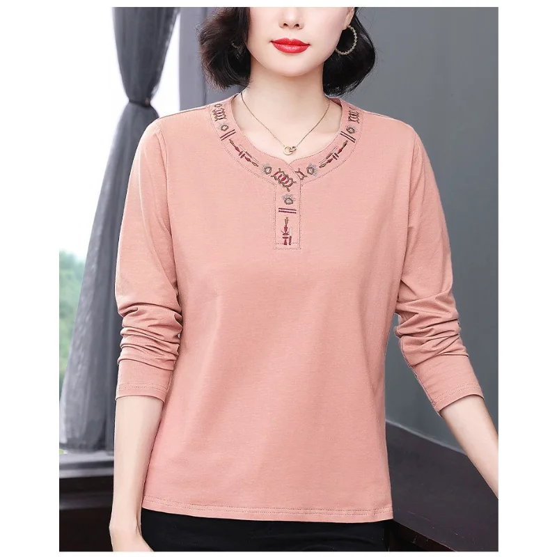 Büyük Beden Kadın V Yaka İşlem - Women'S Fashion Tops incelemesi ve fiyatı