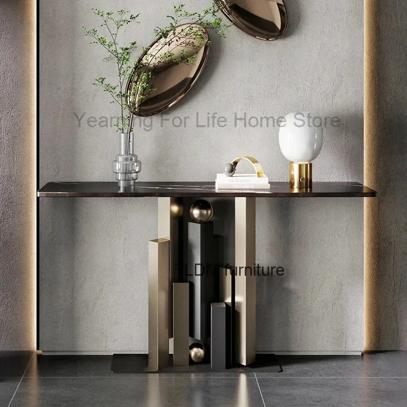 

Modern Simple Console Table for Office Small Design High-end Table Light Luxury Characteristic Household Tables for Living Room