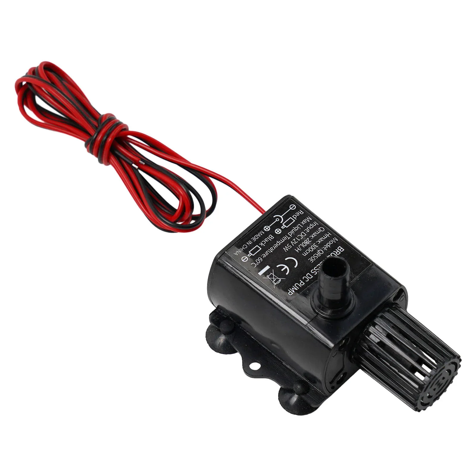 Filter Brushless Pump For Aquarium 12V 280L/H DC PC + ABS Water Pump Noise Less Than 35dB Waterproof Class IP68