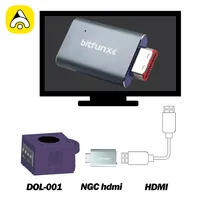 BitFunx Digital HDMI ™   Convertidor para consola Nintendo Gamecube DOL-001 con adaptador de escaneo Doubler de línea para NGC AV a HDMI