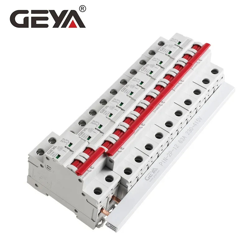 GEYA 1.4mm Copper Busbar for Circuit breaker PIN TYPE FORK TYPE MCB Connector Busbar Connection 1A-63A