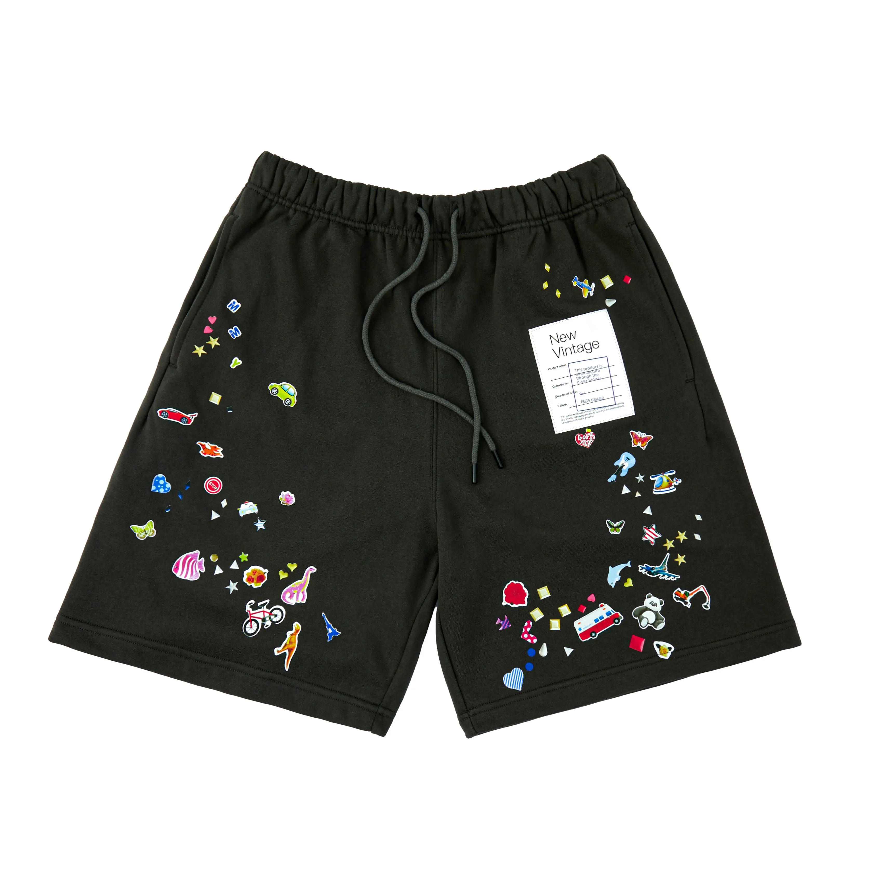 

СУПЕР-СТЕЙ, шорты с мультяшным принтом, мужские и женские шорты высокого качества, летние стильные шорты P-500 #