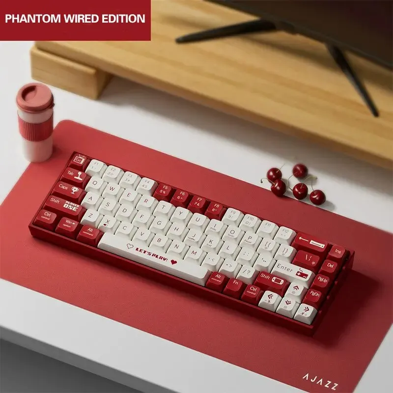 AJAZZ AK680 Mechanical Keyboard Gaming Wired Compact Laptop Tea Or