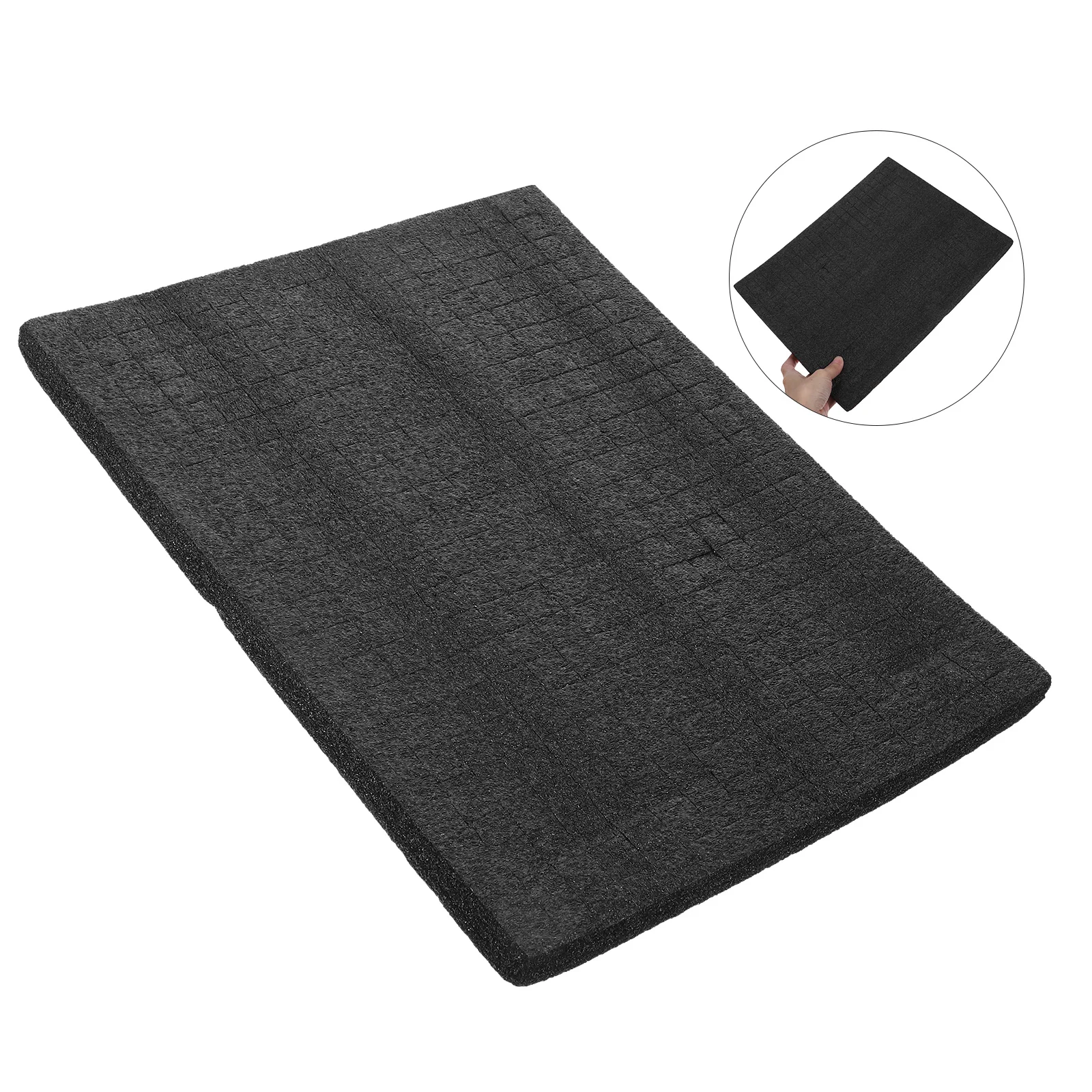 Pearl Cotton Plaid Packaging Black Foam Padding Board Case Inserts Shipping Supplies Foam-filled Lining for Cases Pads Toolbox