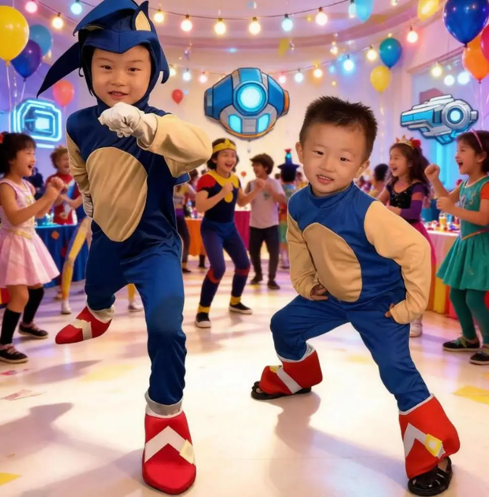 

Костюм для косплея на Хэллоуин: Синий Ежик Супер Соник (Шэдоу Нэчлз) с аксессуарами – идеальный подарок для вечеринки