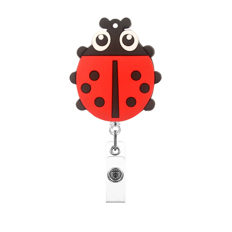 Forest Lion Elephant Style Doctor Nurse Rotate Clip Retractable Badge Reel Card Holder Exhibition Name Card Parts