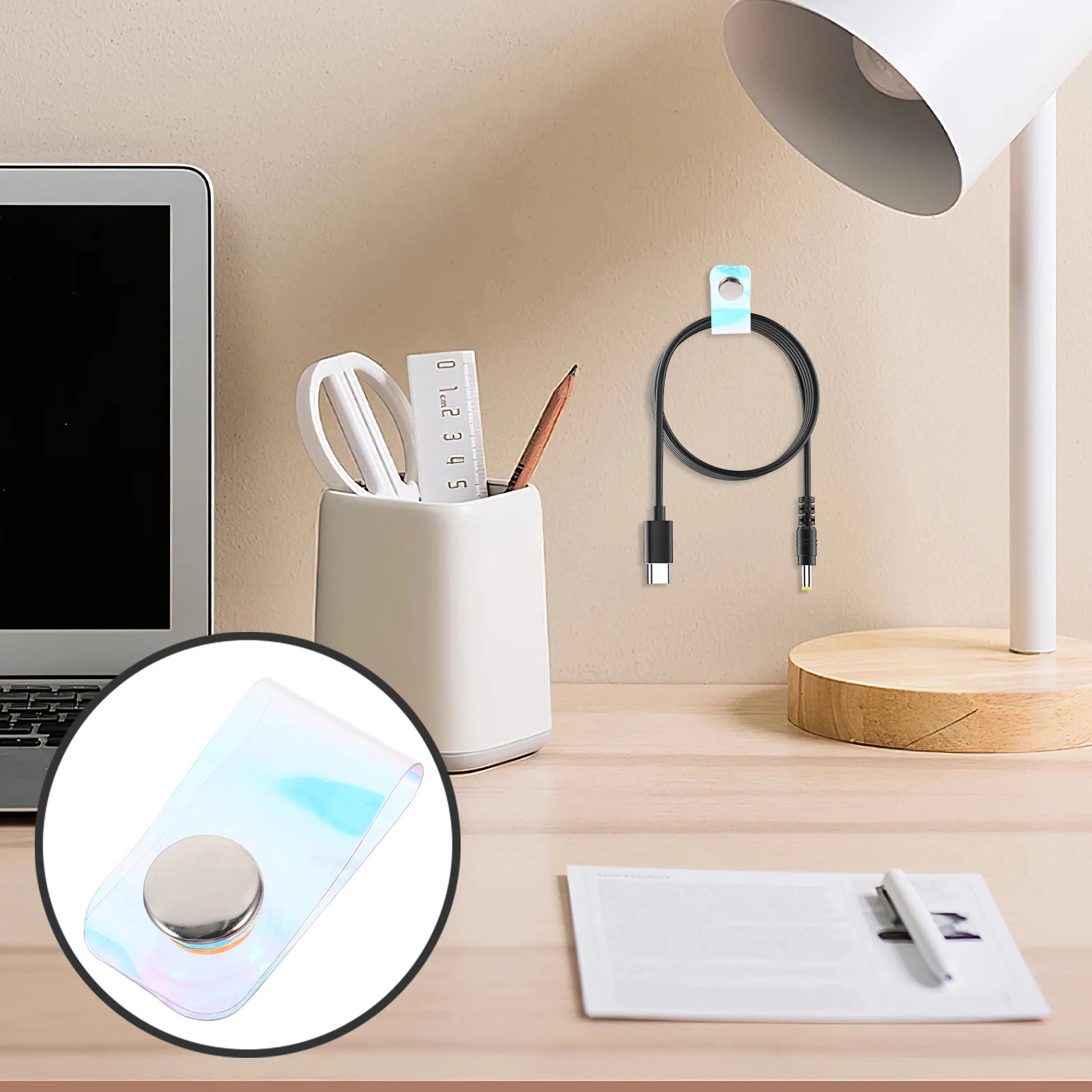 

15Pcs Snap Button Cable Organizer Ties Durable Earphone Cord Keeper Wire Storage Cable Holder Cord Organizer Ties