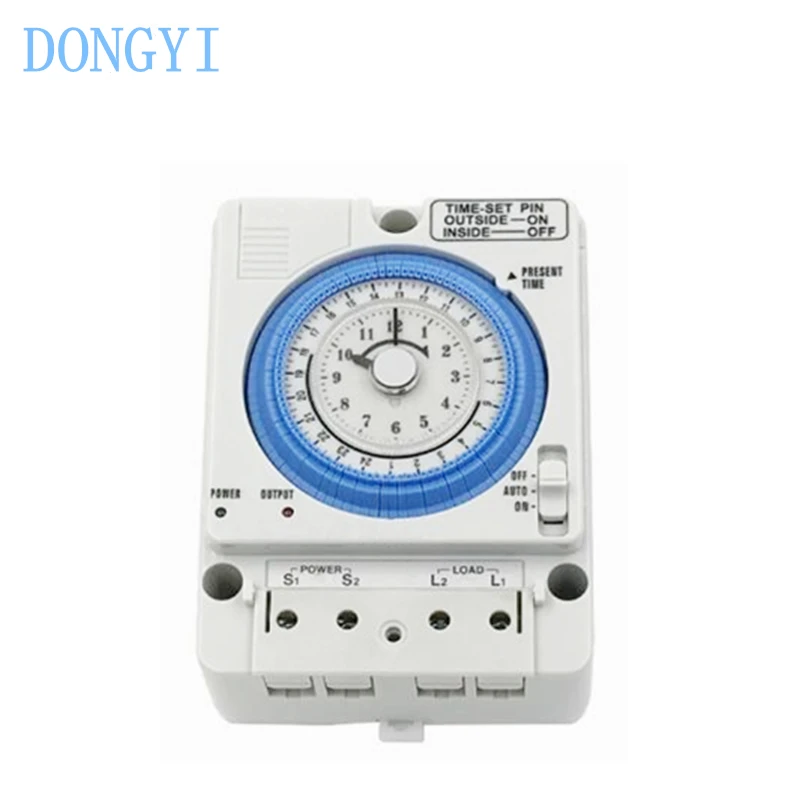 Mechanical Timer Time Control Switch TB388 AC100V-240V AC DC 12V 24V 36V 48V 24 Hours 15 Minutes