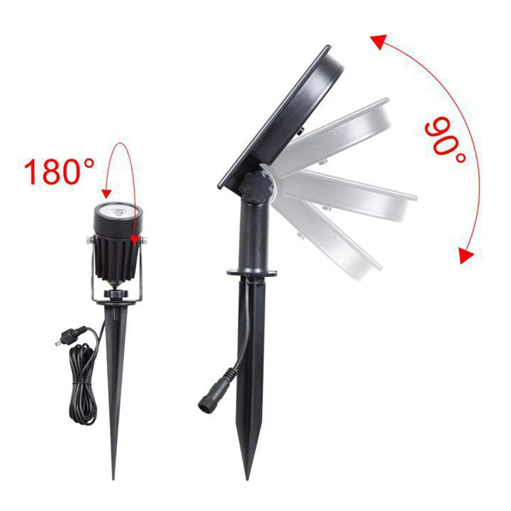 

*BAAY Solar Garden Spot Lights, T-SUNRISE LED Solar Light Outdoor Waterproof Auto ON/Off for Garden, Driveway Warm Light